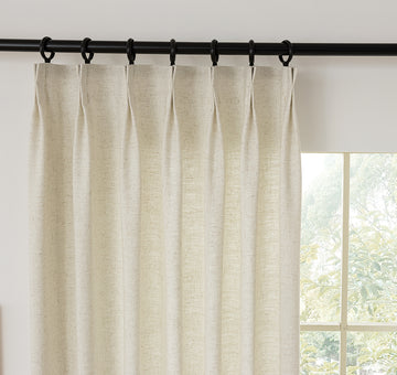 Nat Linen Curtains 20% Linen 8 Colors